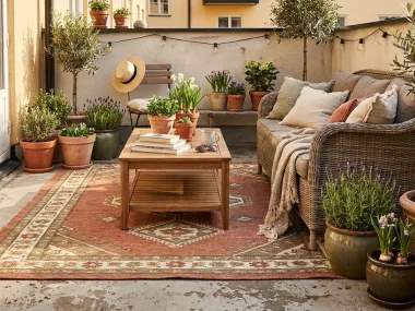 deco balcon terracotta