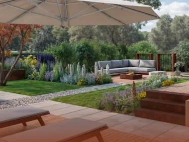 structure acier jardin