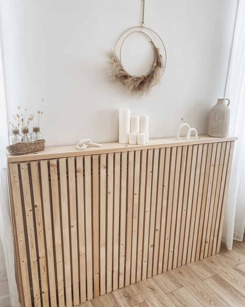 cache radiateur diy tasseaux bois