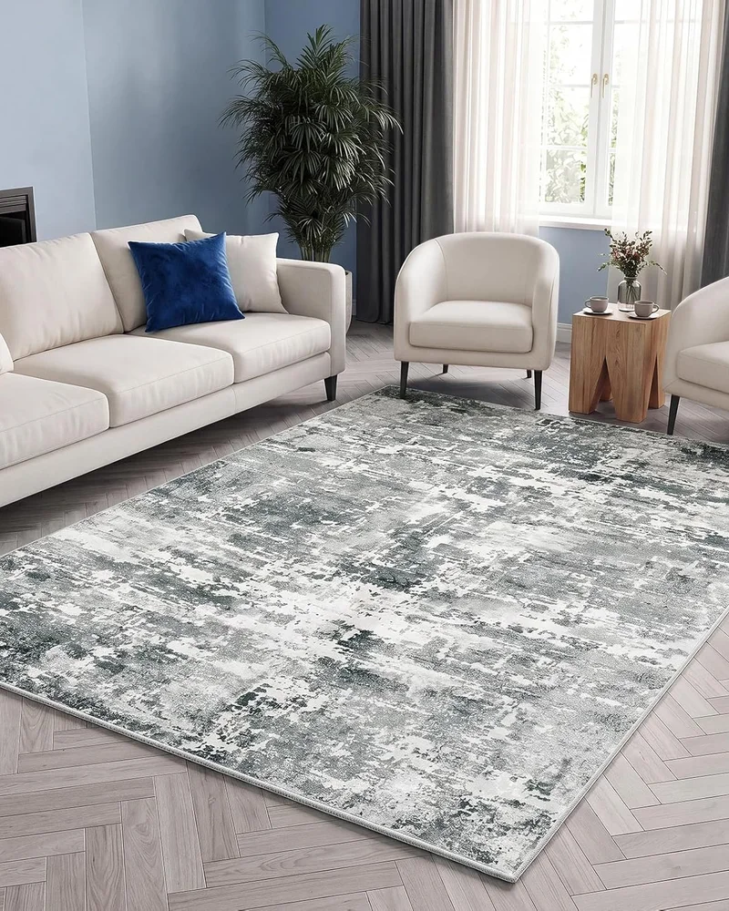 tapis lavable machine gris