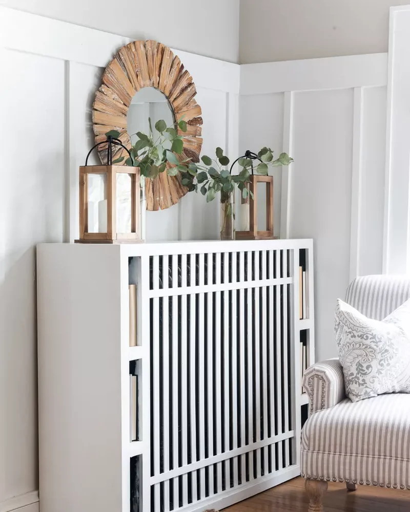 cache radiateur diy bibliotheque