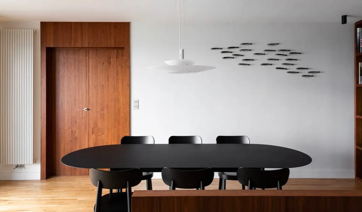 deco appartement moderne marbre bois