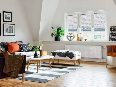 deco appartement scandinave moderne gris