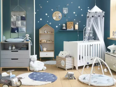 deco chambre bebe bleu