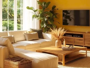deco jaune moutarde
