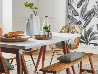deco salle a manger tropicale