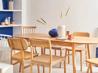 deco salle a manger bleu