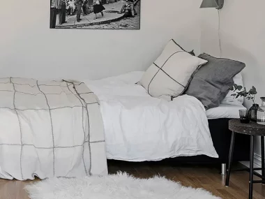 deco studio scandinave noir blanc
