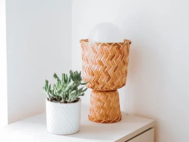 lampe ikea hack panier klynnon
