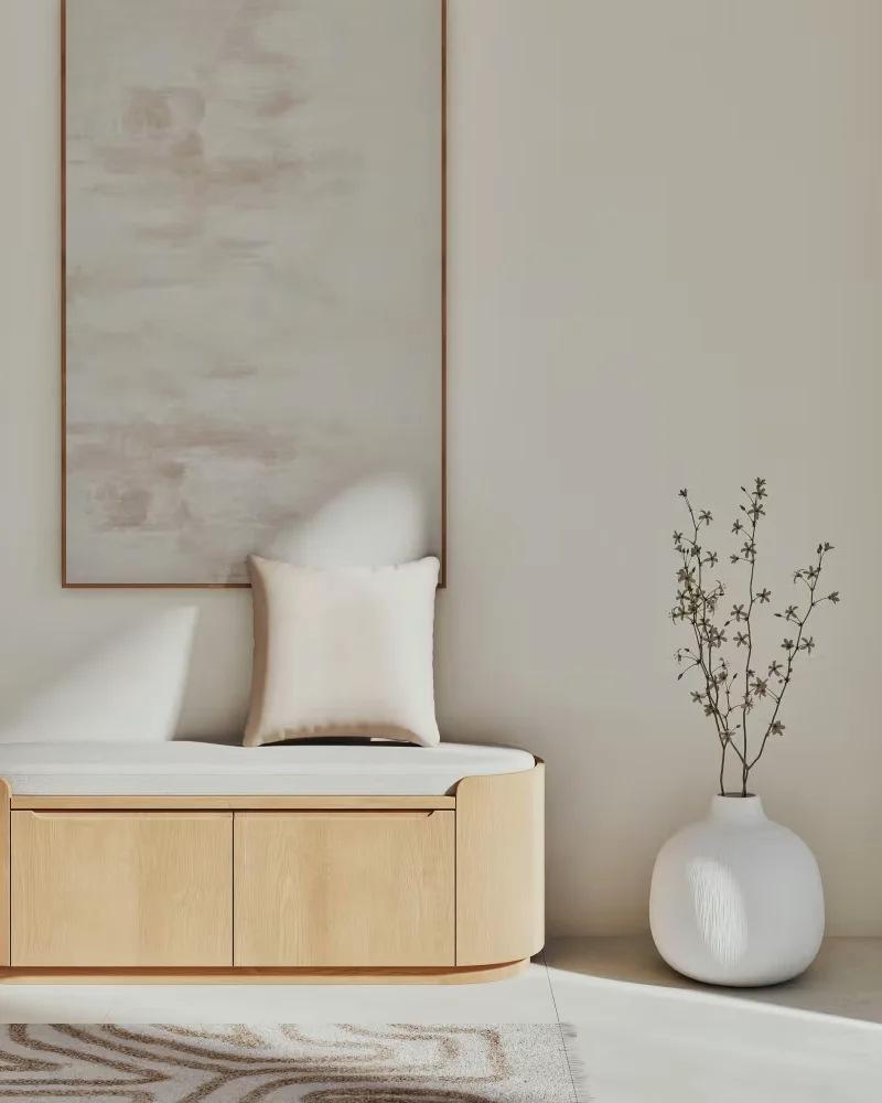 banc d'entrée forme arrondie Maisons du Monde
