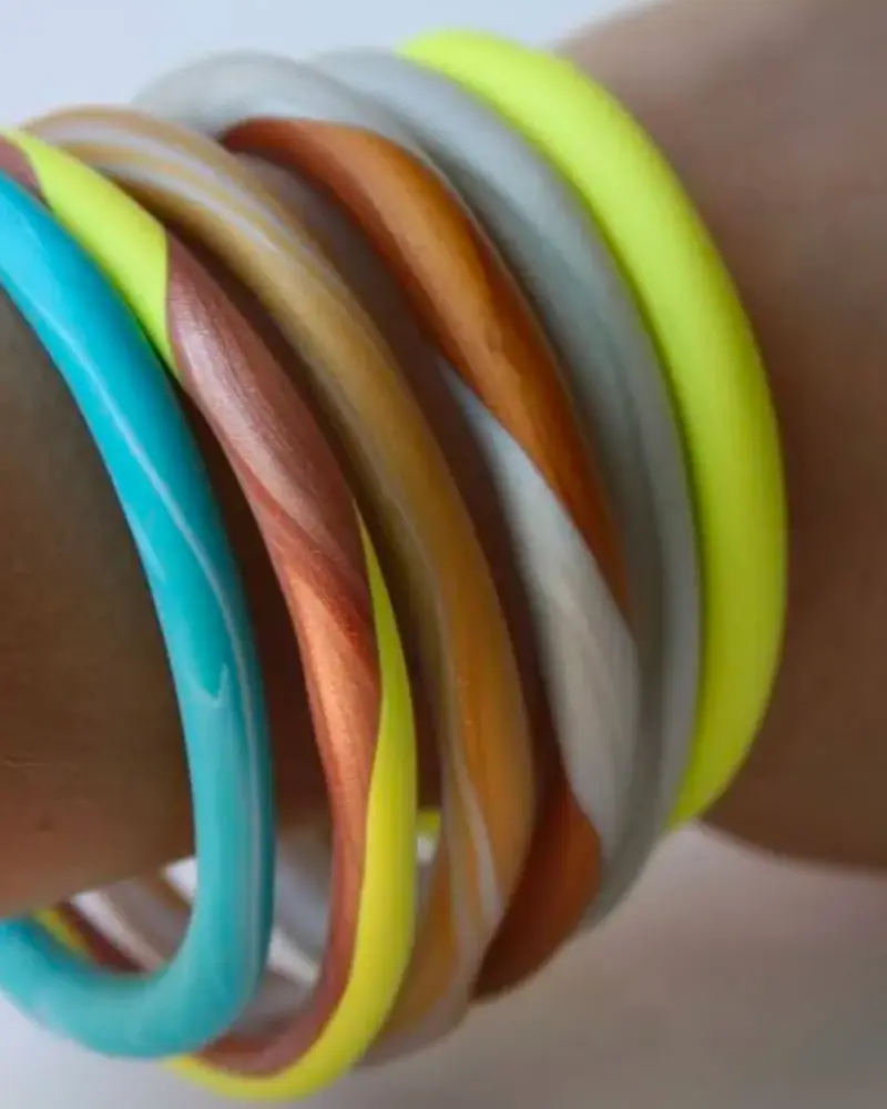 bracelet jonc diy pate fimo