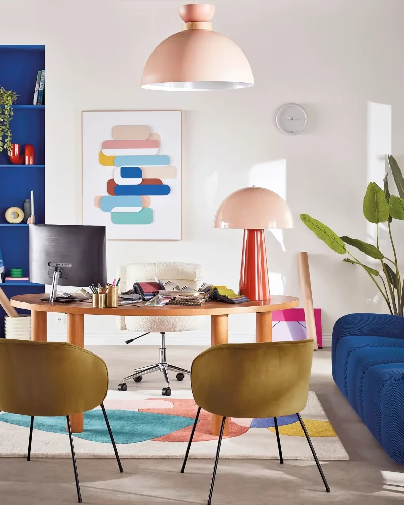 Bureau bois forme organique Maisons du Monde
