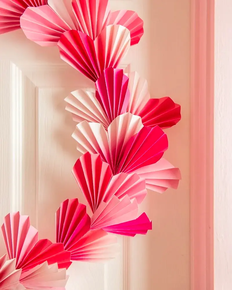 coeur papier diy saint valentin