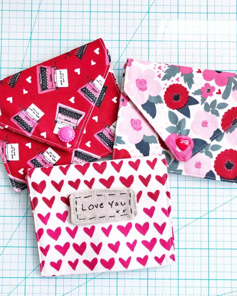 enveloppe tissu diy motifs