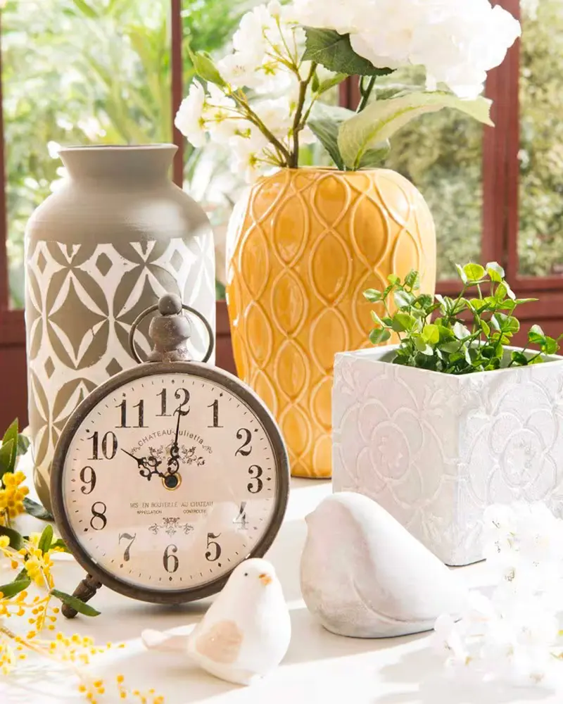 horloge a poser metal campagne