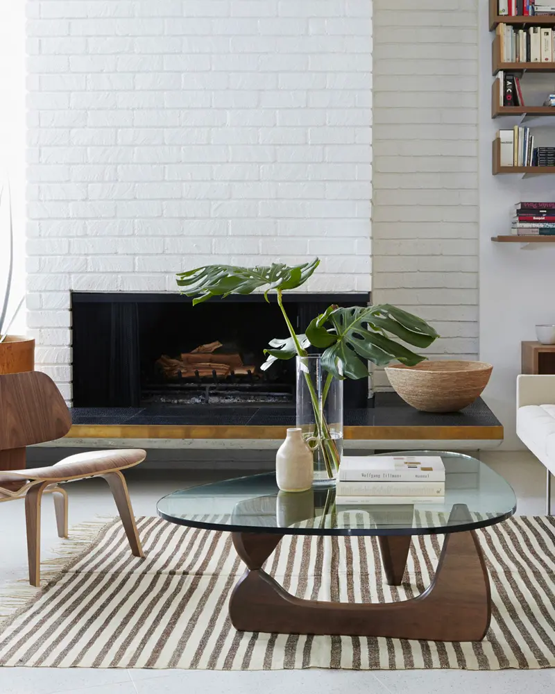 table basse design noyer deco salon