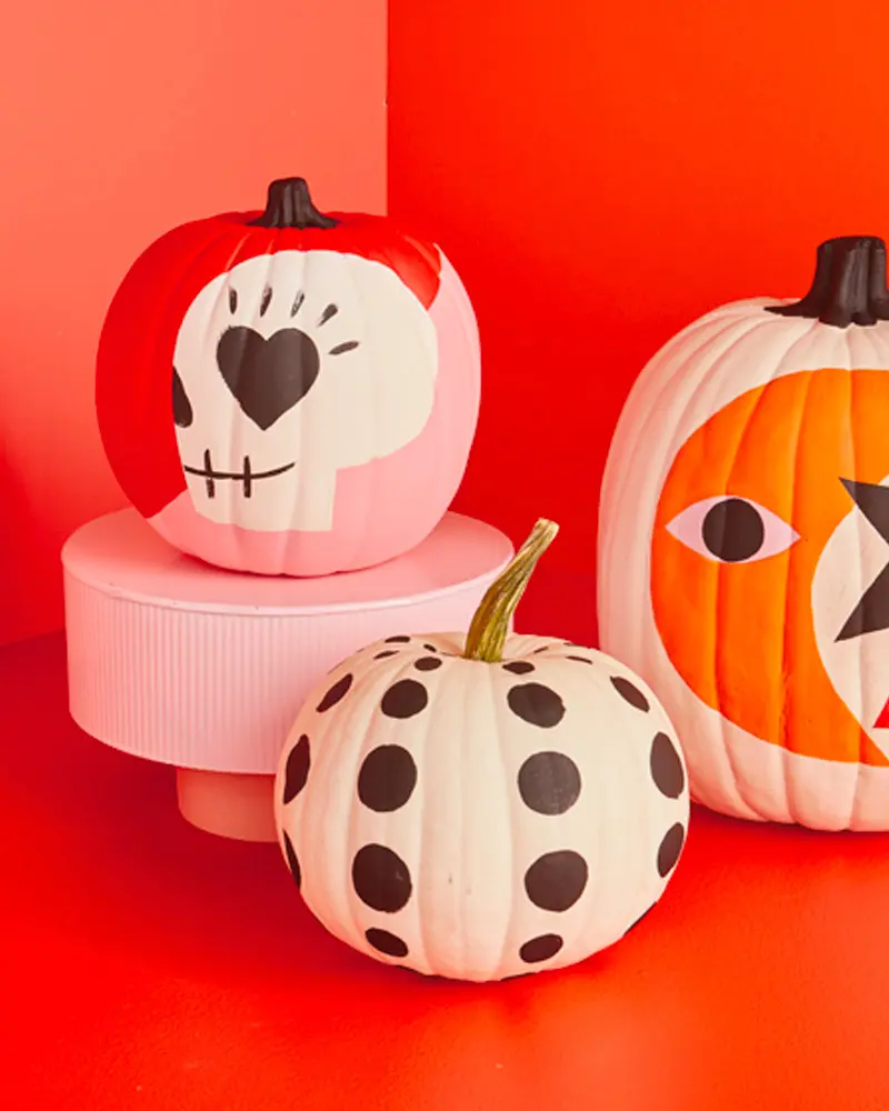 citrouille peinture diy halloween graphique