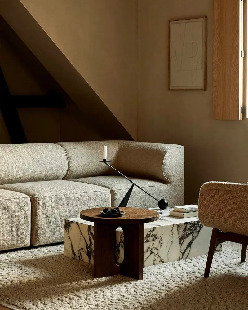deco salon chic table basse marbre