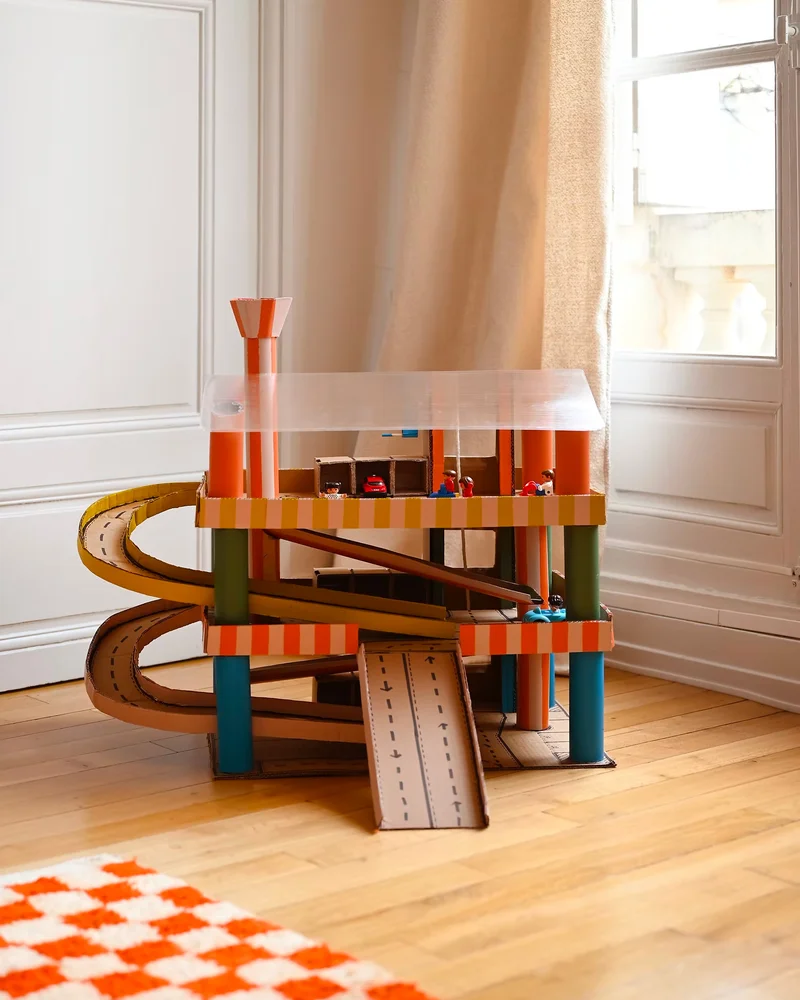 garage voiture carton diy