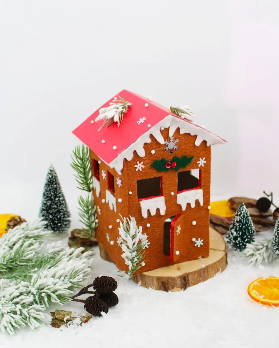 maison noel feutrine diy