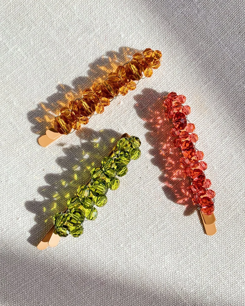 barrette diy perles