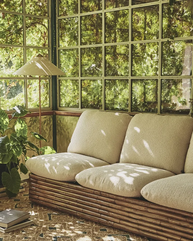 Canapé de jardin en rotin madeindesign.com