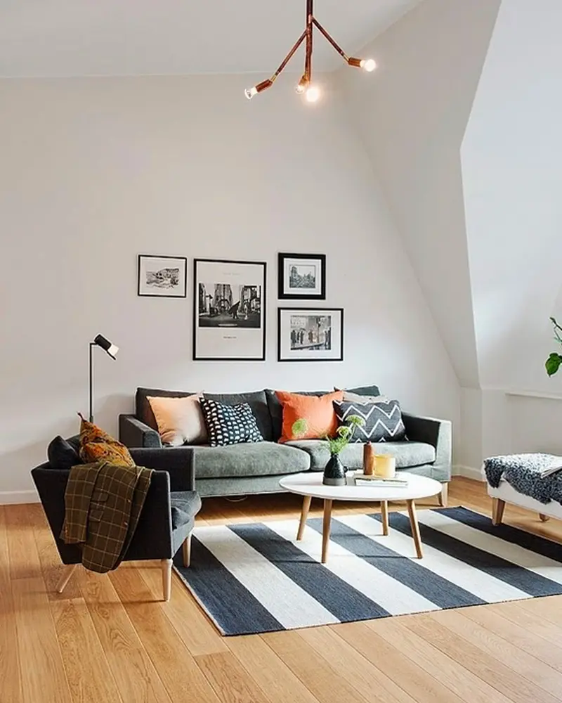 deco appartement scandinave moderne gris salon