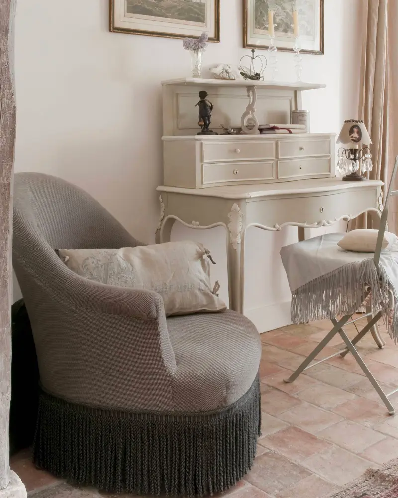 deco maison campagne romantique bureau