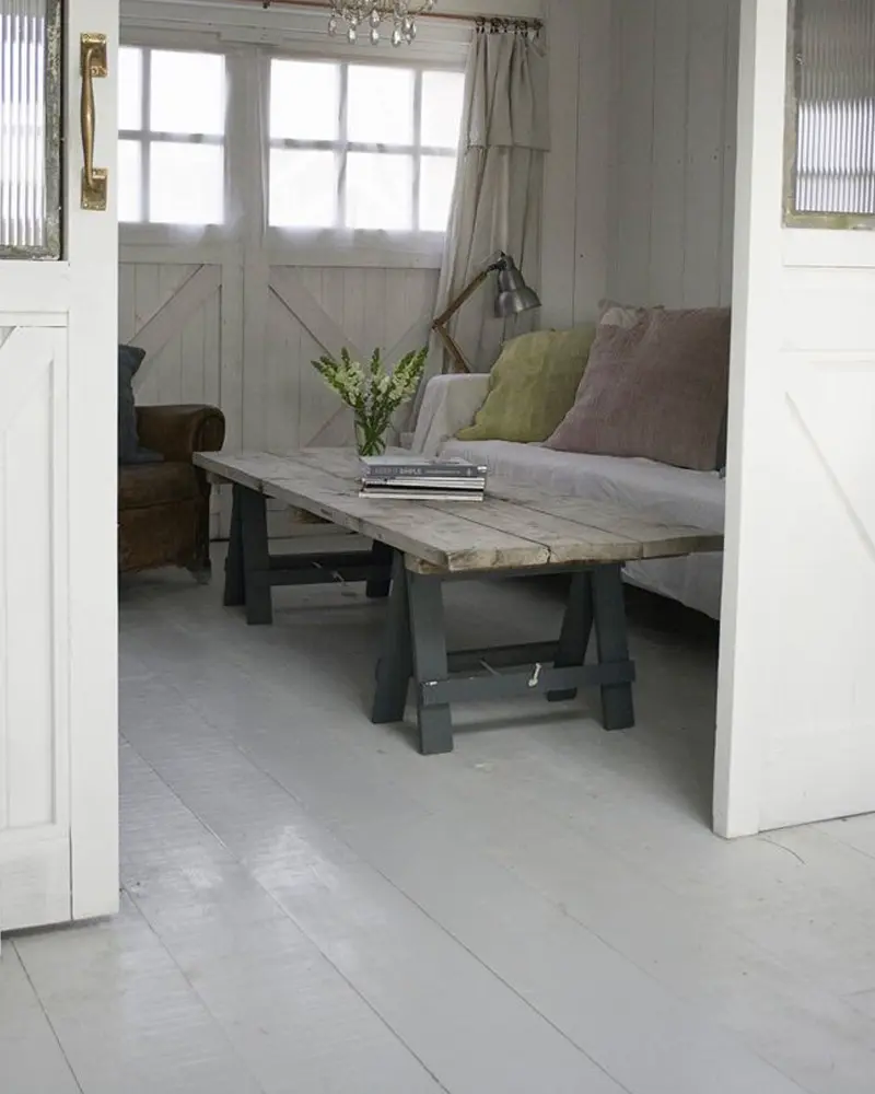 deco maison industrielle chic blanche salon
