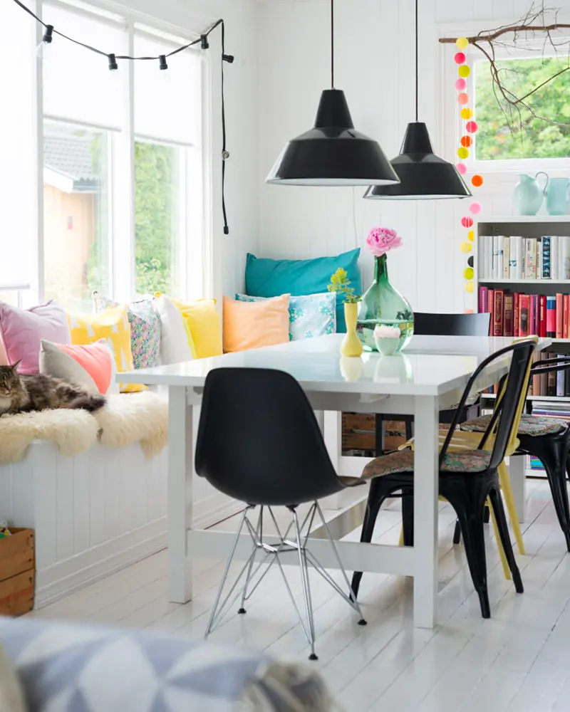 deco maison scandinave pastel salle a manger
