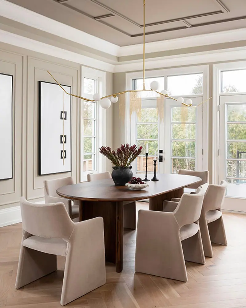 deco salle a manger chic table noyer