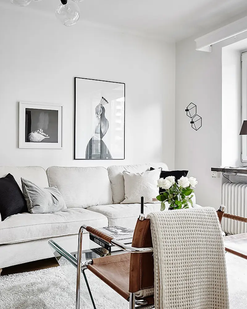 deco salon chic blanc cuir