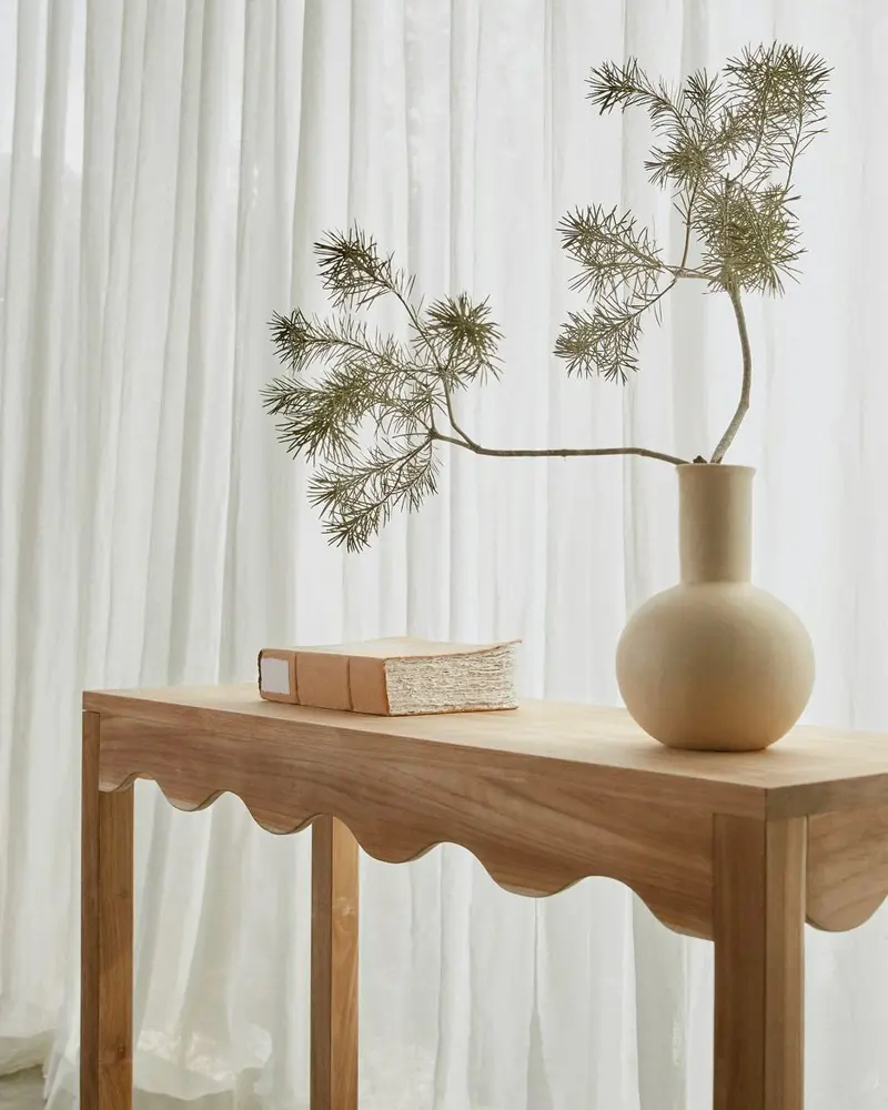 deco salon console ondulee