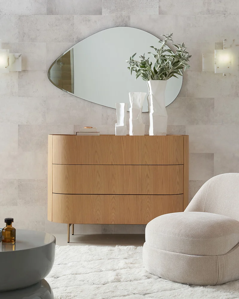Miroir forme organique minimaliste La Redoute