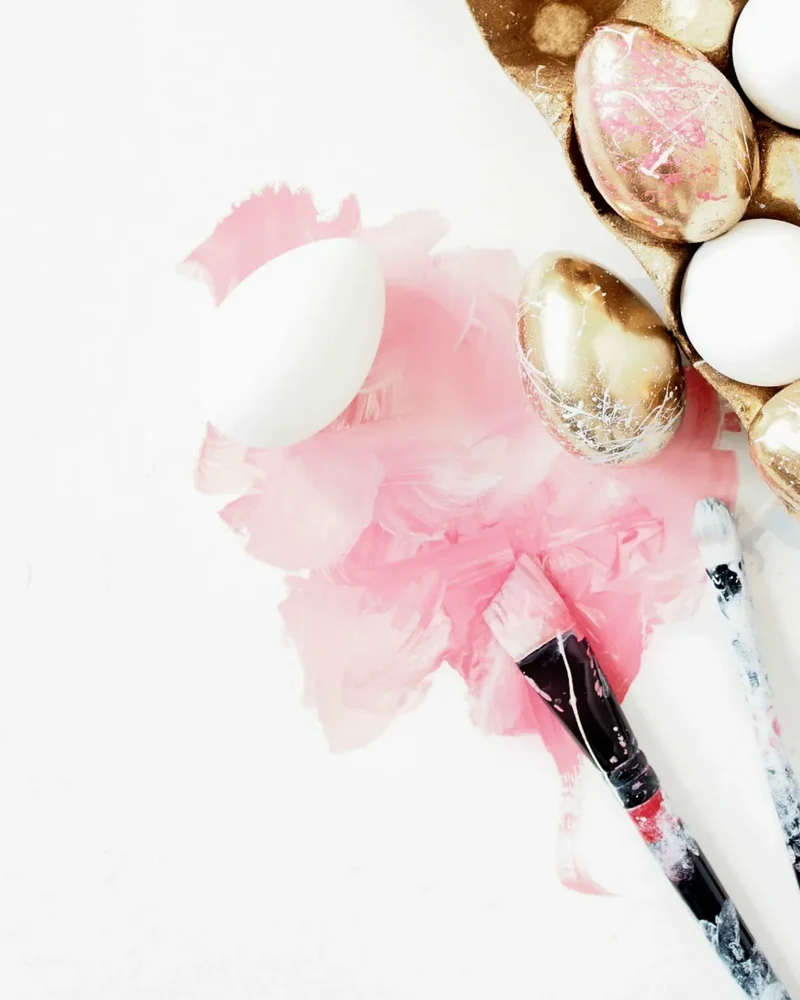 oeuf de paques diy dorure