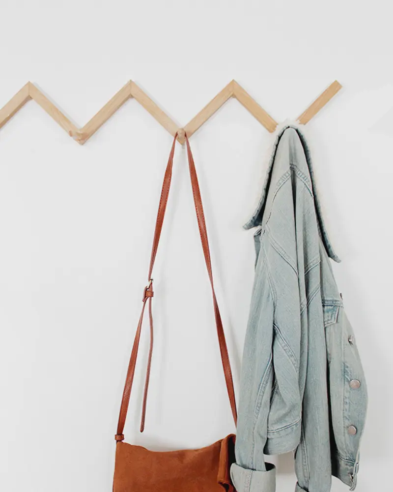 porte manteau zigzag diy