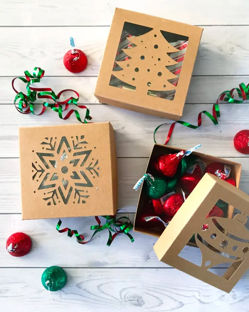 boite cadeau diy noel laser