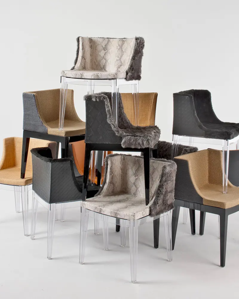 chaise fausse fourrure