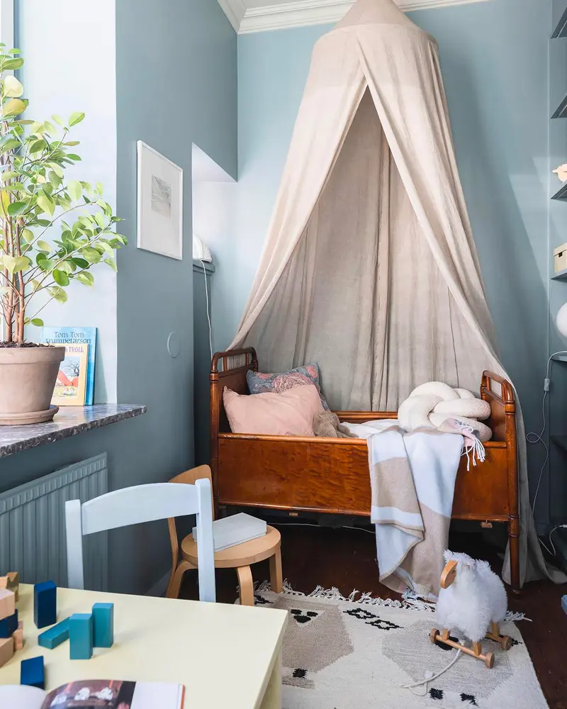 deco appartement vintage terracotta chambre enfant
