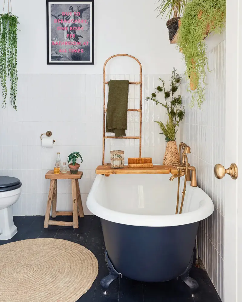 deco salle de bain cosy cocooning gris