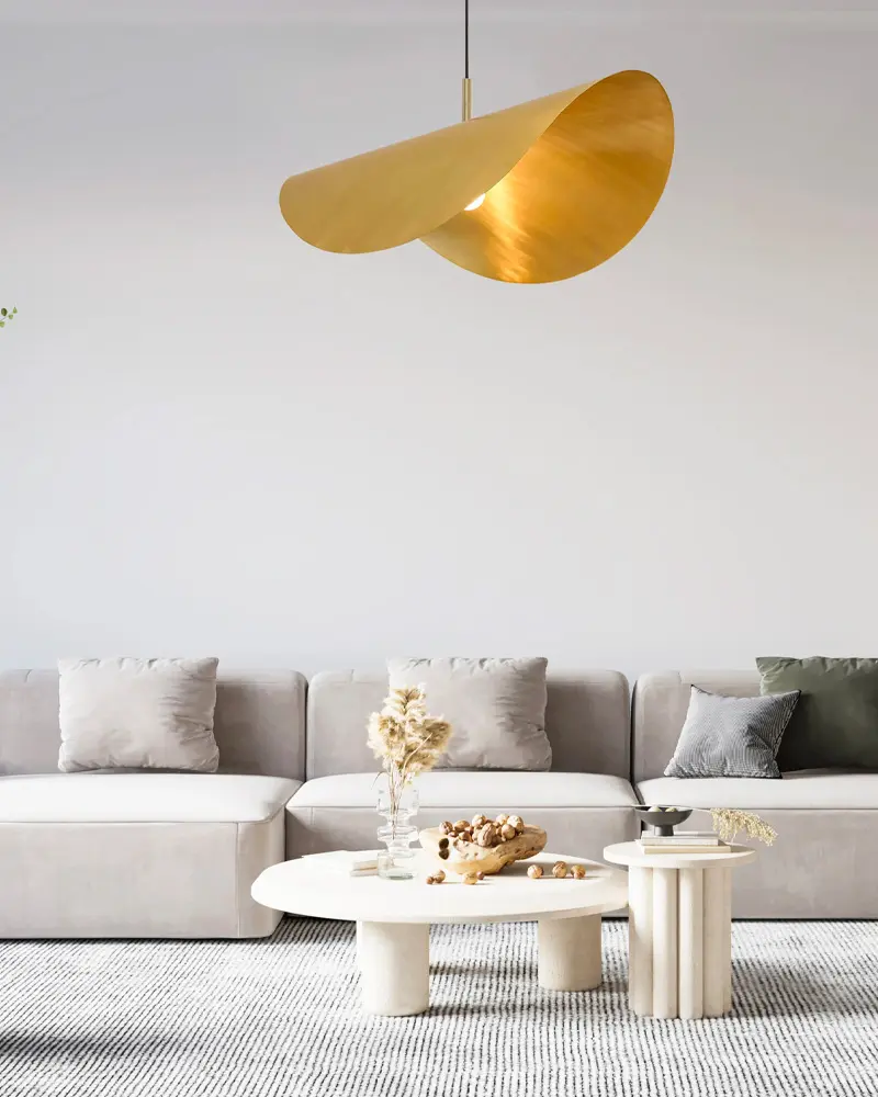 deco salon moderne suspension brass 96
