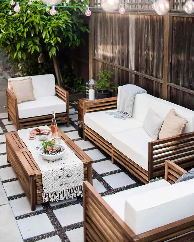 deco terrasse scandinave blanc bois