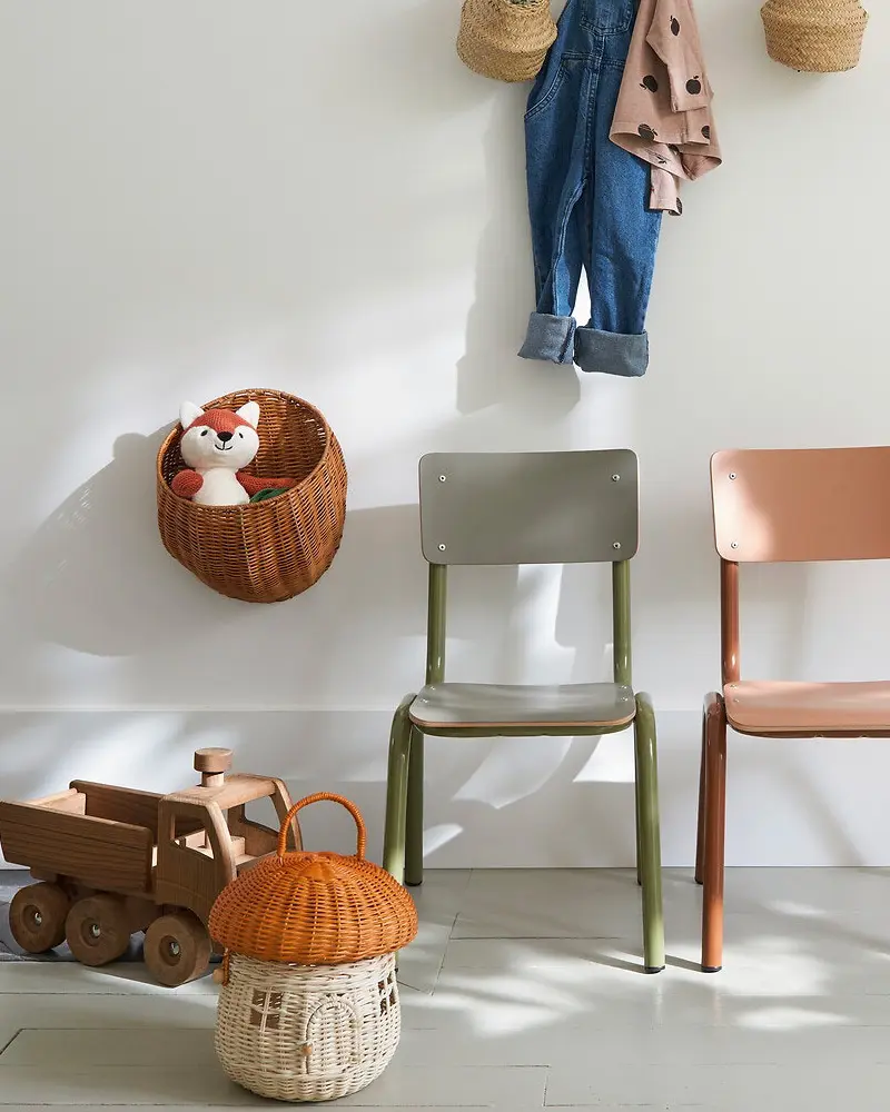 panier rotin champignon enfant
