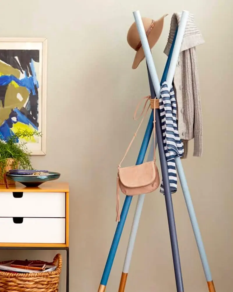 porte manteau colore diy