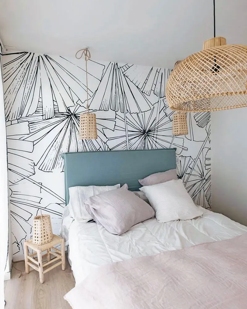 deco chambre cosy cocooning papier peint