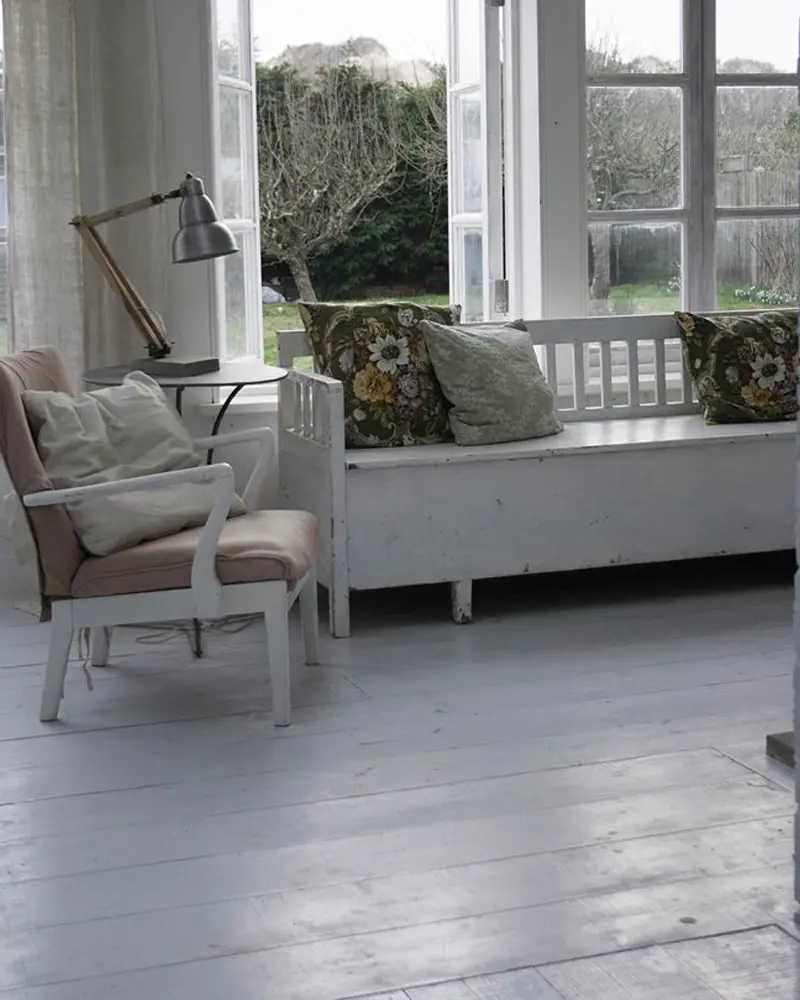 deco maison industrielle chic blanche salon