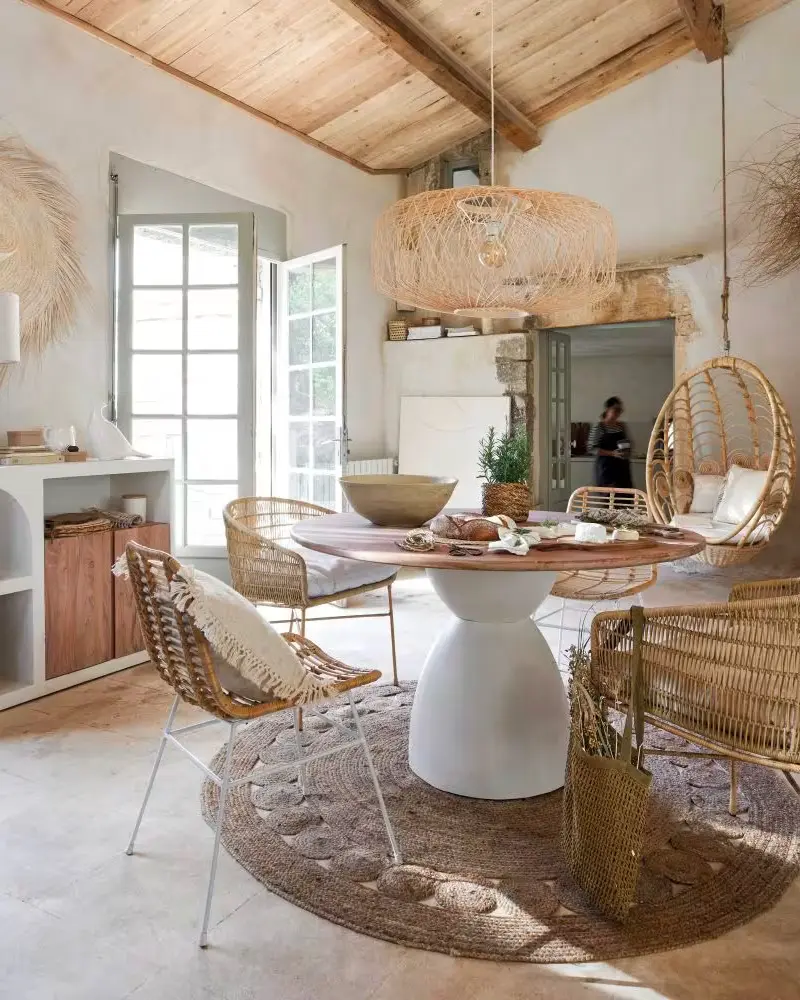 deco salle a manger boheme bord de mer