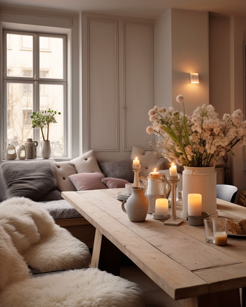 deco salle a manger cocooning banquette