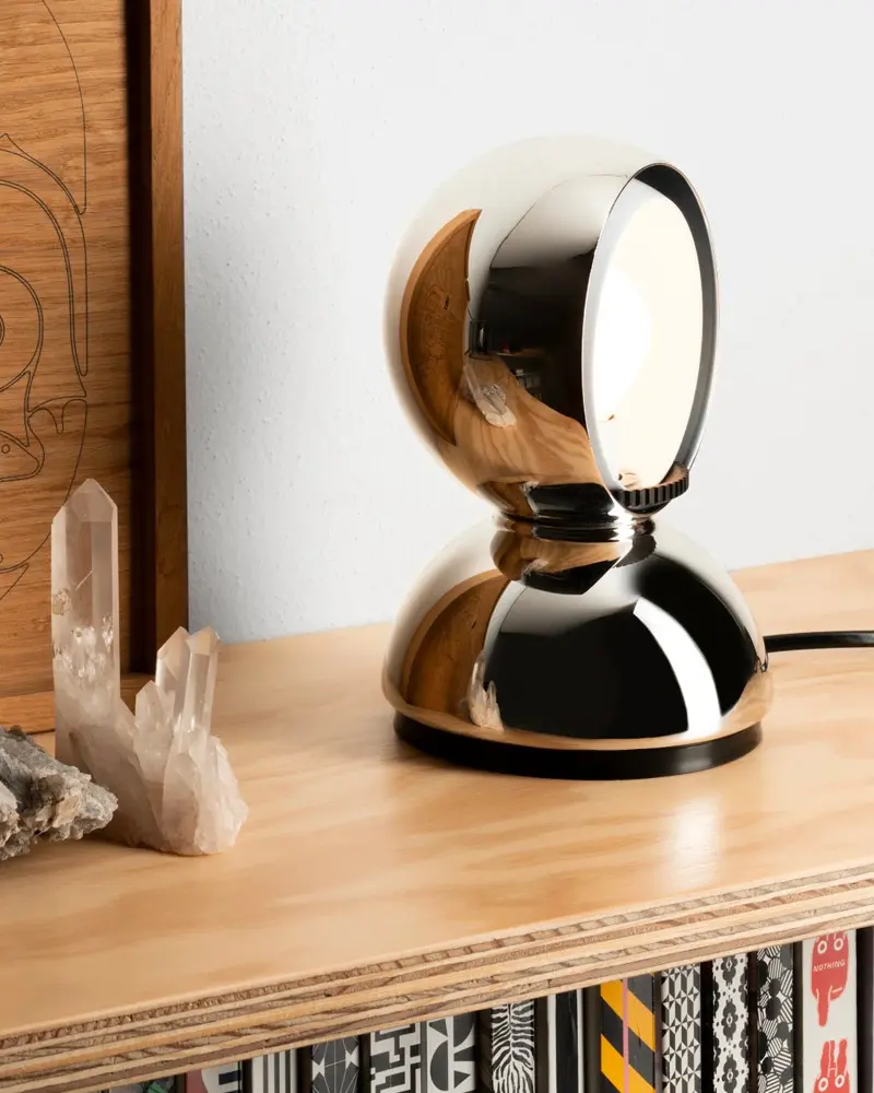 lampe eclisse chromee