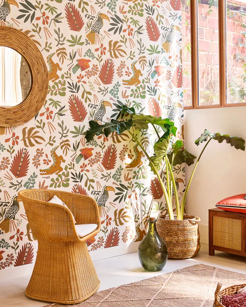 papier peint vegetal